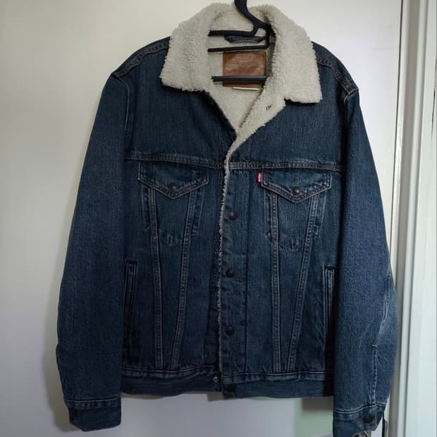 90 리바이스 양털 쉐르파 데님자켓