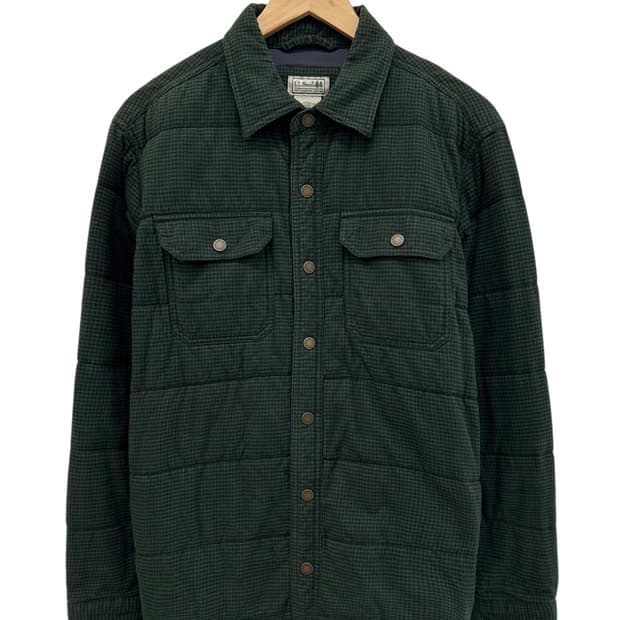 엘엘빈 누빔자켓 그린블랙 (M)