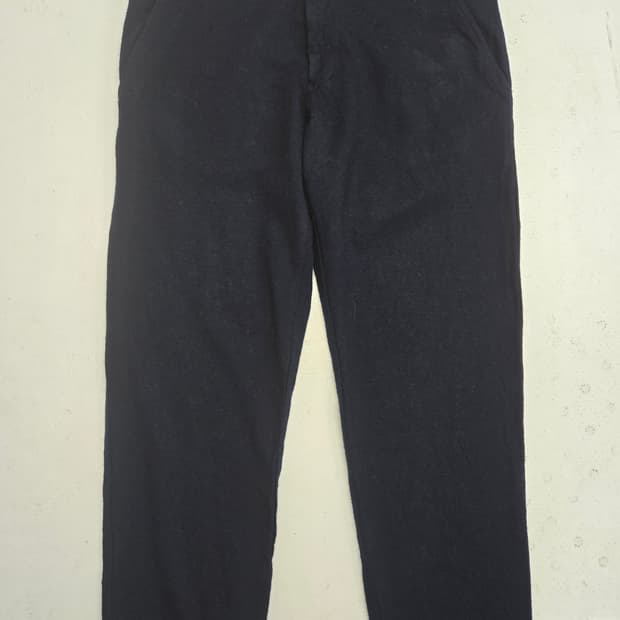 요지 야마모토 네이비 남성용 면바지