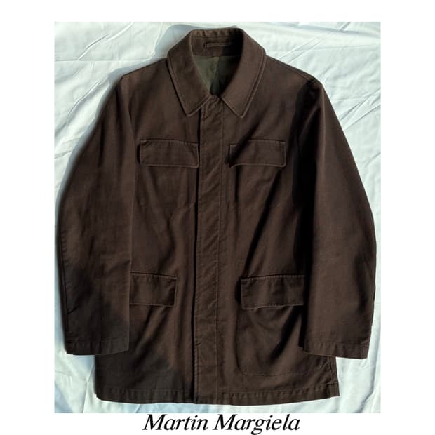 마르지엘라 01ss 필드 파카 자켓 아카이브 프렌치 워크 헌팅 사파리 
