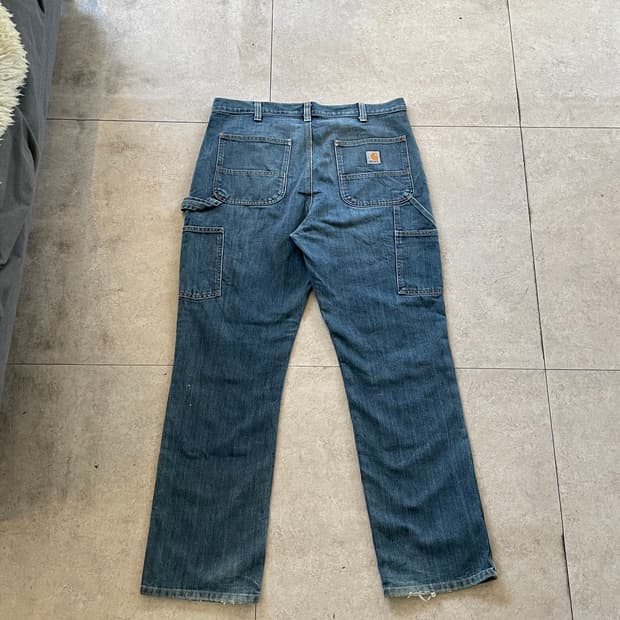 칼하트 더블니 데님팬츠