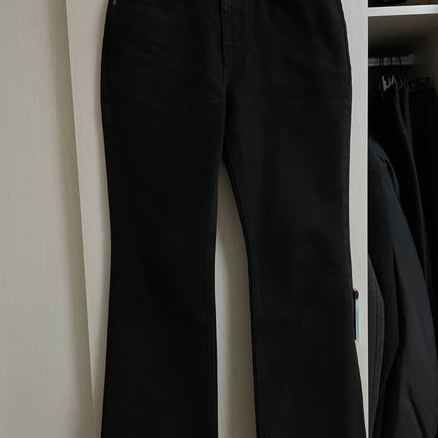 SYLIAN RAIL 플레어 데님 블랙