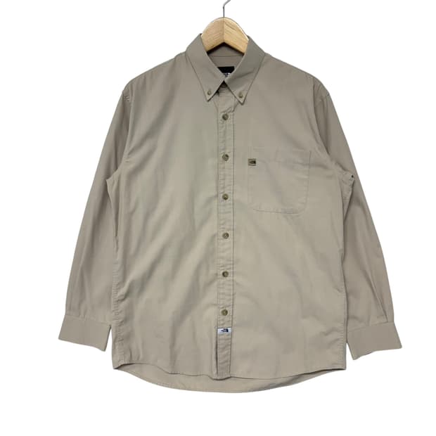 노스페이스 포켓 로고 솔리드 셔츠