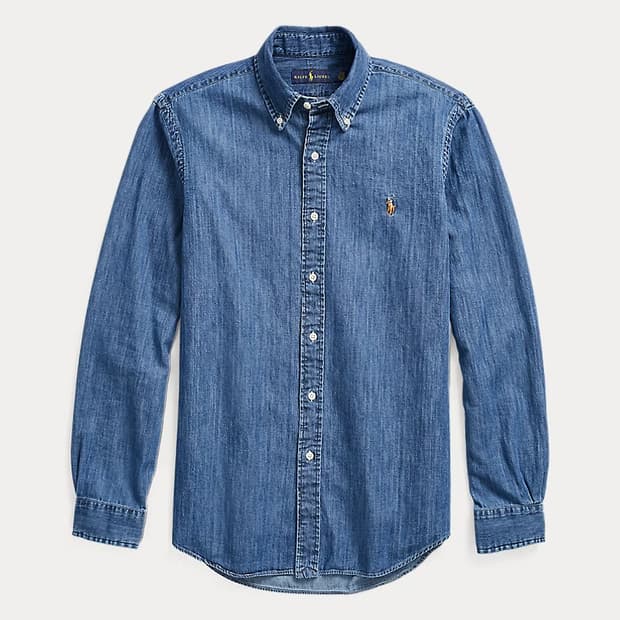 폴로랄프로렌 클래식핏 데님셔츠