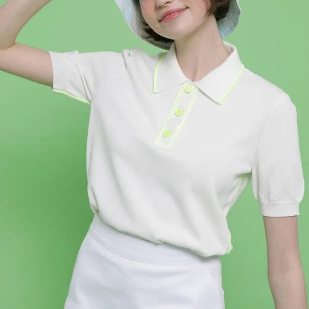 SJYP 네온 카라 풀오버