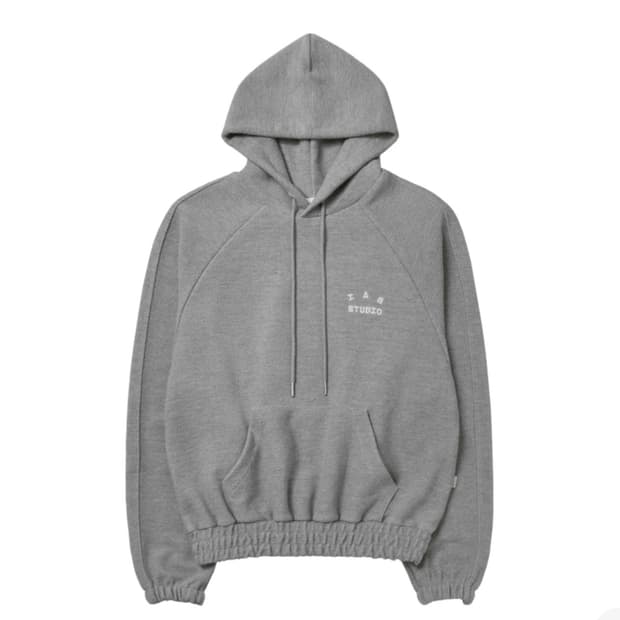 [XL]아이앱 스튜디오 헤링본 후드 그레이 화이트