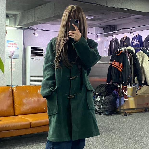 글로벌 올 모직 더블 코트 B2628