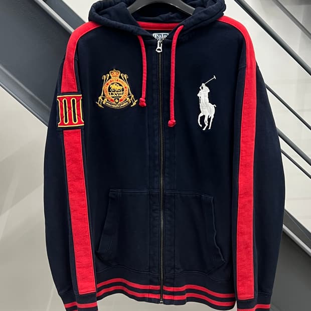 폴로 랄프로렌 빅포니 사이드라인 후드집업 