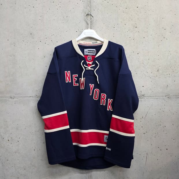 [L]리복 NHL 프리미어 뉴욕 레인저스 하키 져지