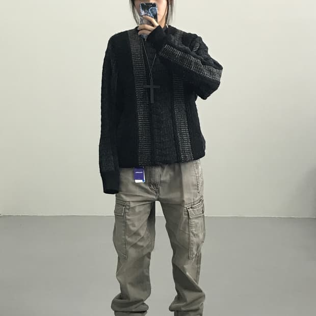  JPN 락시크 디테일 니트