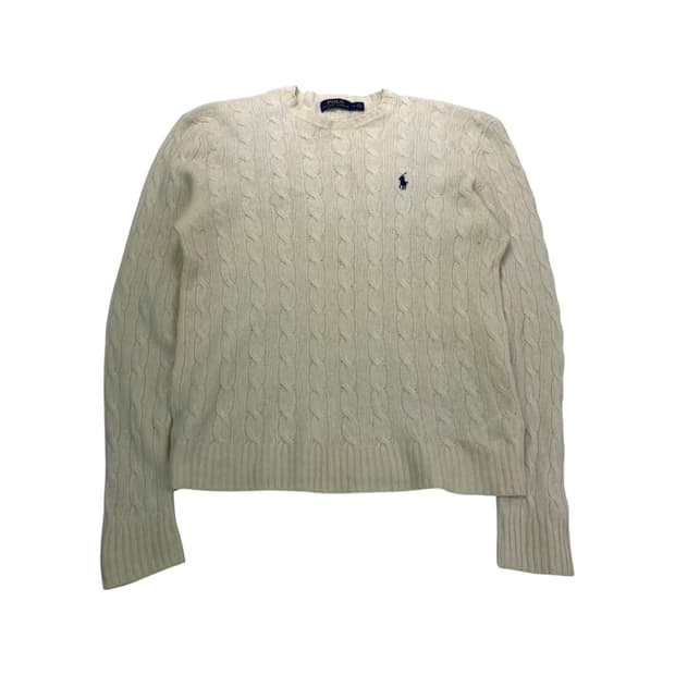 95 폴로 랄프로렌 램스울 꽈배기 니트