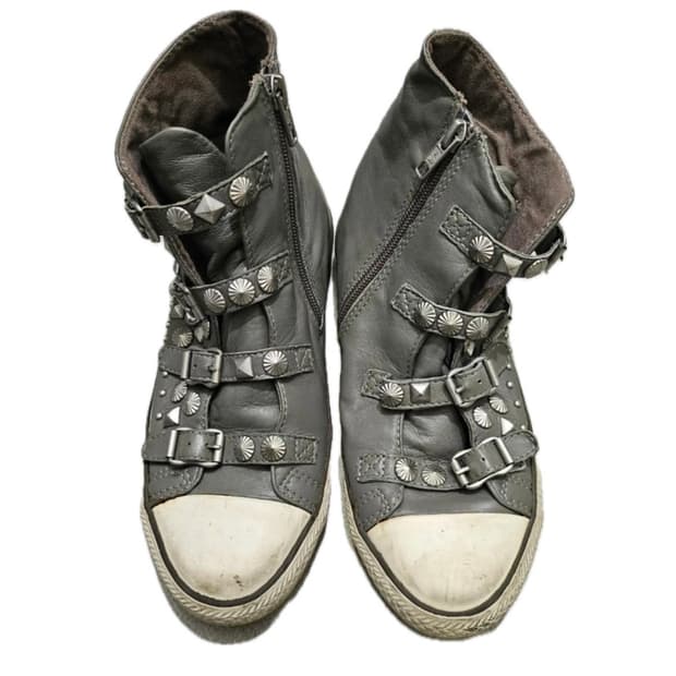 Ash 하이탑 스터드 스니커즈 38