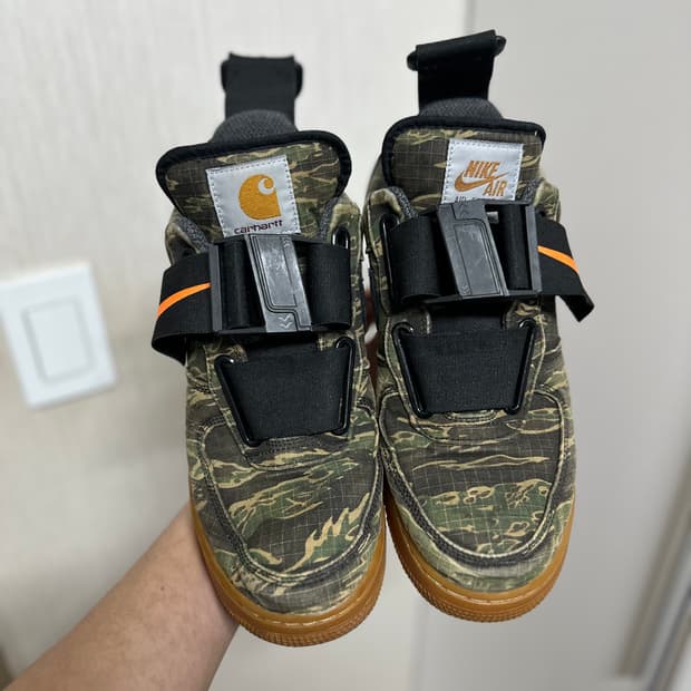 나이키 x 칼하트 에어포스1 유틸리티 카모 265mm