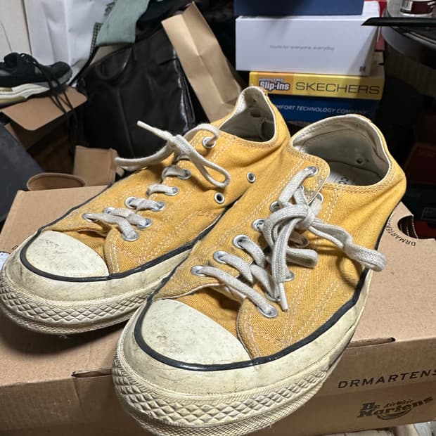 컨버스 척 70 로우 엘로우