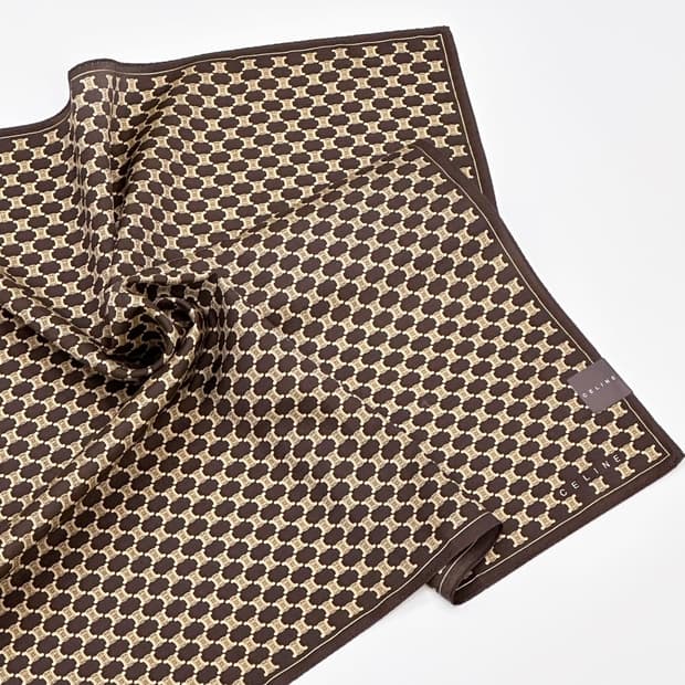 (새상품) celine / 셀린느 실크혼방 쁘띠스카프