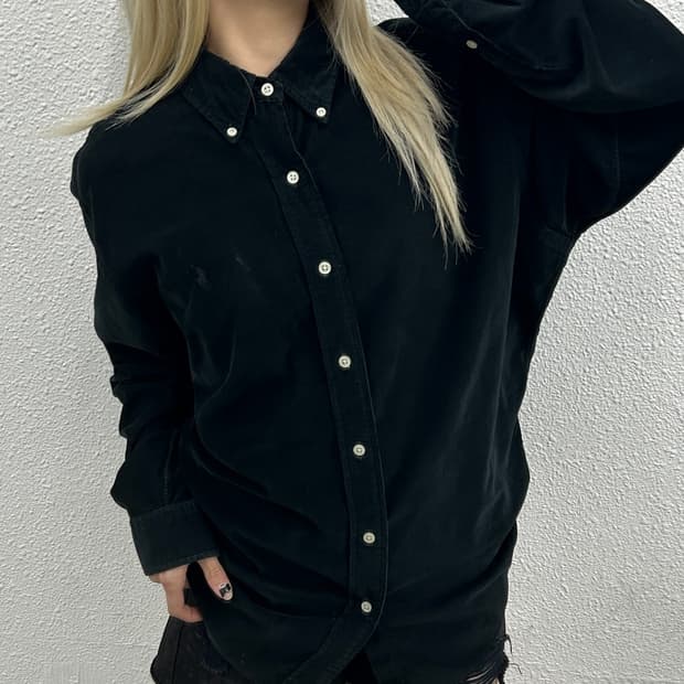 폴로 랄프로렌 차콜포니 블랙 골덴 셔츠 XL