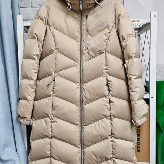 노스페이스 여성롱패딩 90 M 슈퍼에어 다운코트 AD16