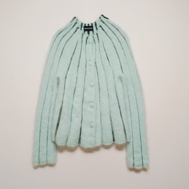 엠포리오 아르마니 A라인 앙고라 가디건 40