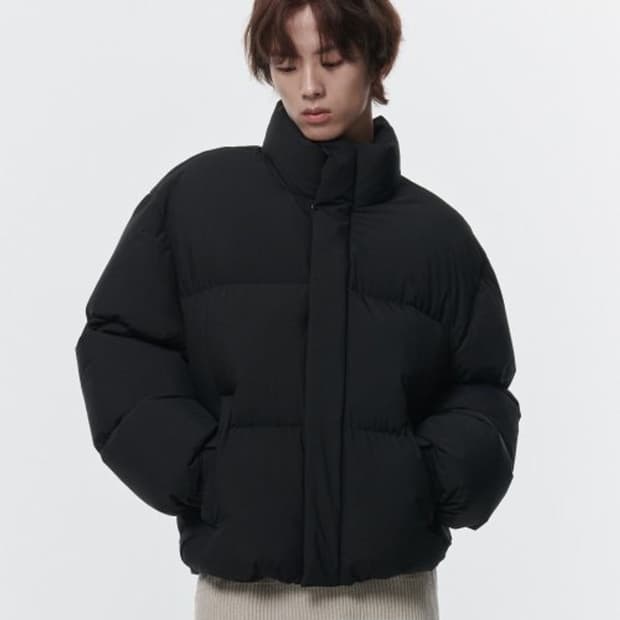 무신사 스탠다드 데일리 푸퍼 숏패딩 블랙 s