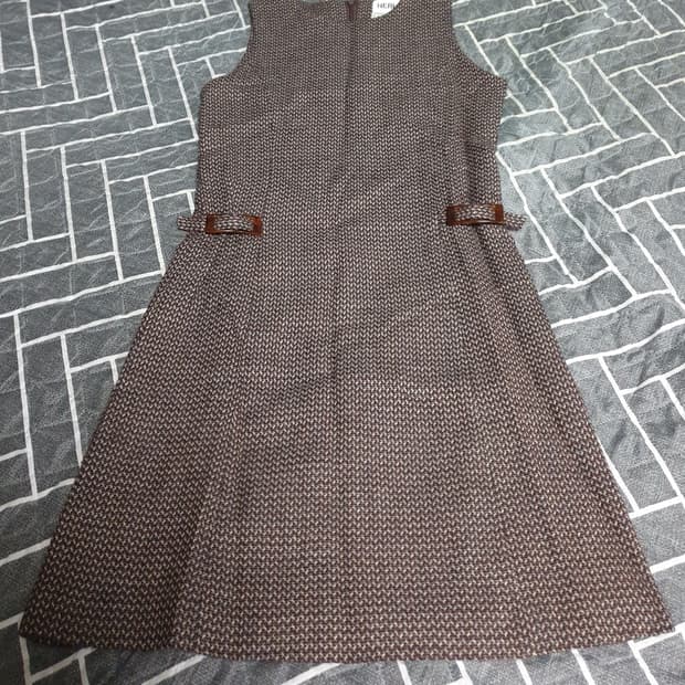 (일본판) HERHIS 울 트위트 원피스 브라운 (S)