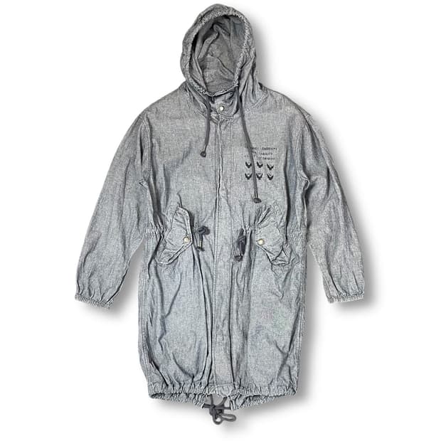 행텐 후드 코튼 롱 자켓 M