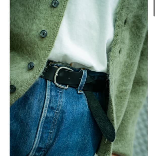 JOE McCOY NARROW WIDTH BELT 브라운 32