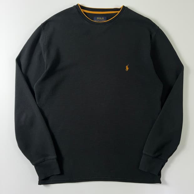 Polo 폴로 랄프로렌 블랙 와플 니트