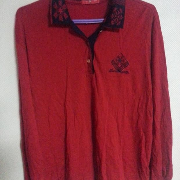 라우라비아조띠골프 여성 카라넥 긴팔티 100