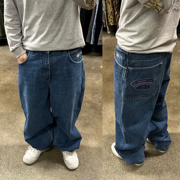 90s WU WEAR 힙합 팬츠 (35“)