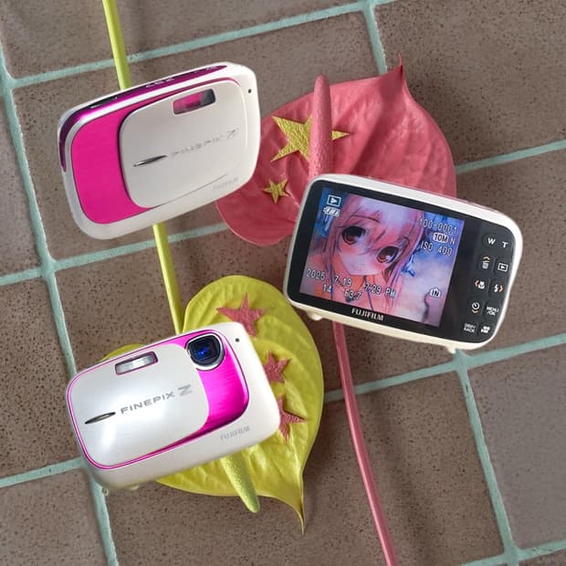 [희소템]후지필름 FINEPIX Z37 화이트핑크 빈티지디카 