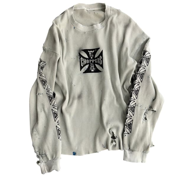 빈티지 커스텀 와플긴팔