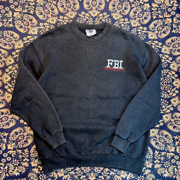 90s 빈티지 Lee 헤비웨이트 FBI 스웻셔츠