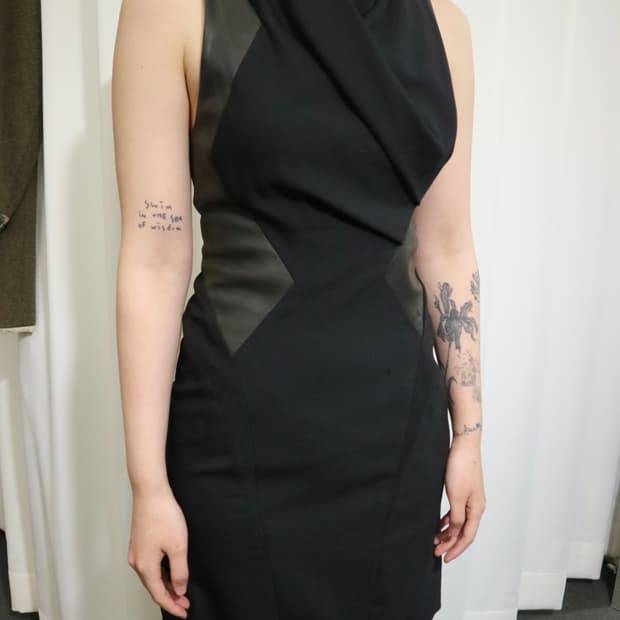 Helmut Lang leather one-piece