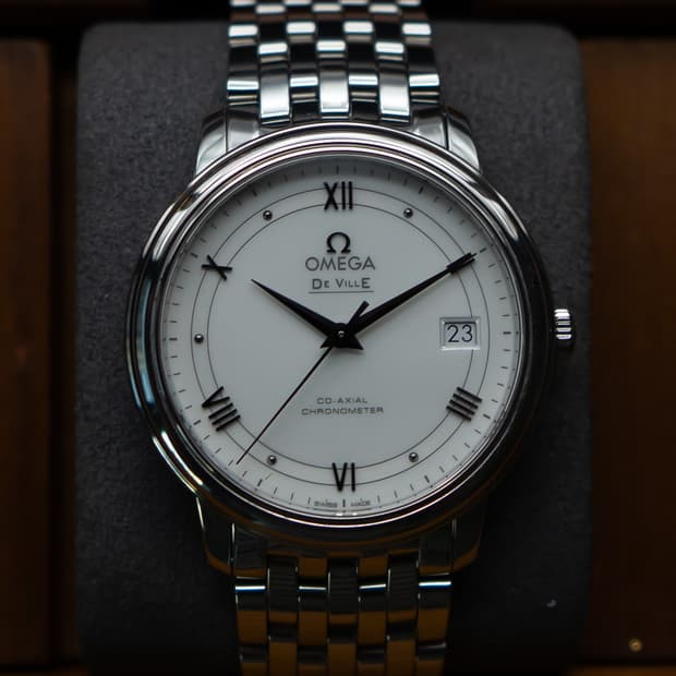 오메가 드빌 프레스티지 코엑시얼 36.8 오토매틱 시계