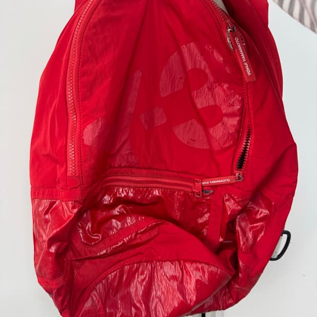 Y-3 요지야마모토 빈티지 레드 백팩 