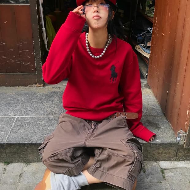 Polo Big Pony Red Sweatshirts