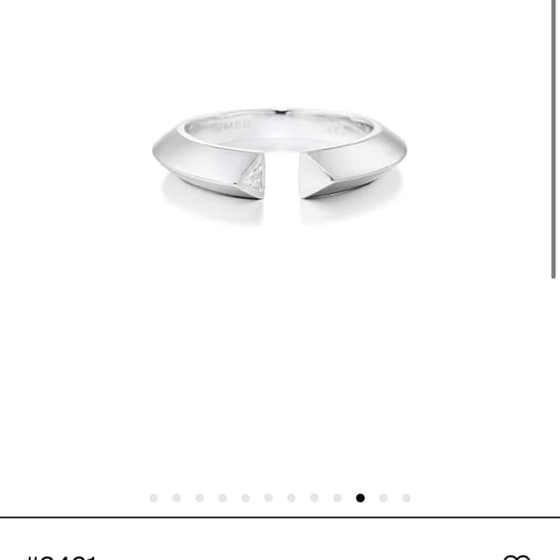 (새상품) 넘버링 3491 다이아실버링 13호