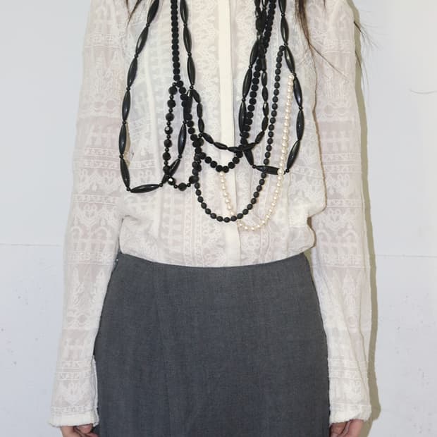 꼼데가르송 펄 & 비즈 하모니 네크리스