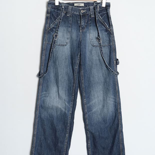  HONEYSUCKLE ROSE Suspender Denim