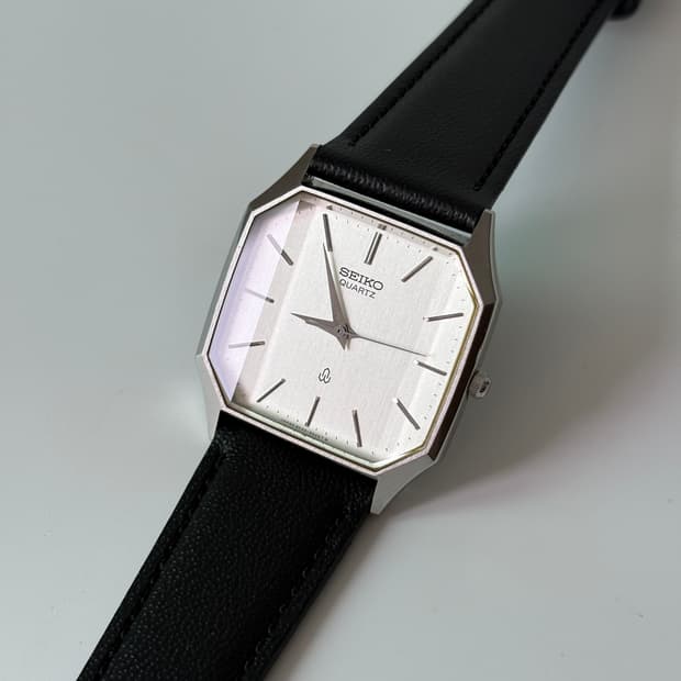 세이코 1980s Chariot Silver Tank Quartz