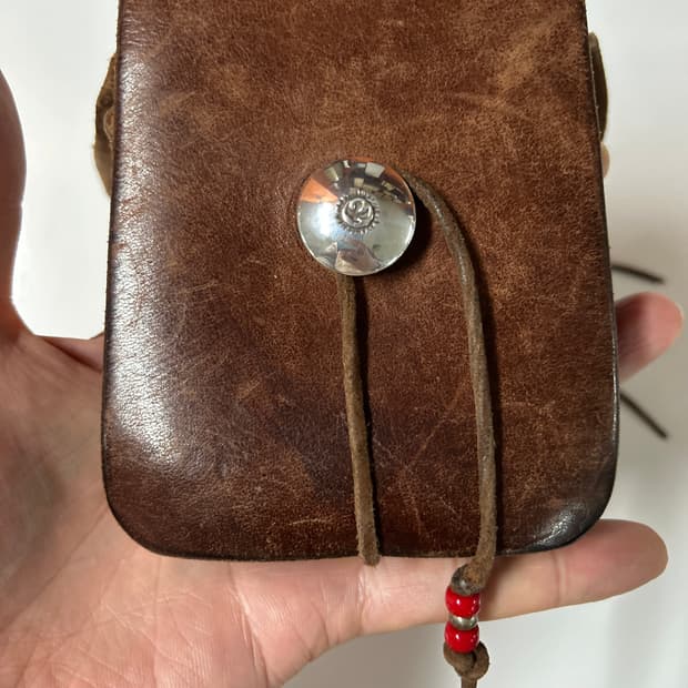 GOROS 고로스 이글콘초 새들레더 시가렛케이스백