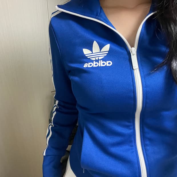 아디다스 져지 블루/파랑 트랙 자켓