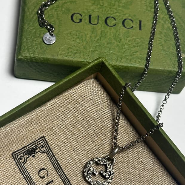 구찌 인터로킹 목걸이