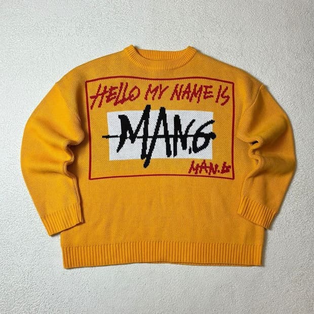 만지 Man.g 올드스쿨 오버 니트 PN6985