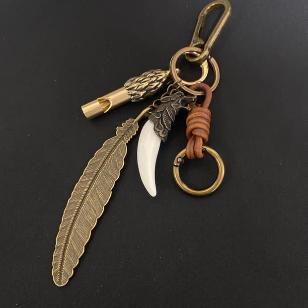 빈티지 브라스 키링