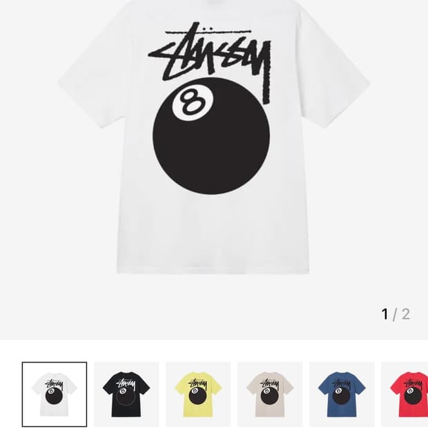 스투시 8볼 티셔츠 