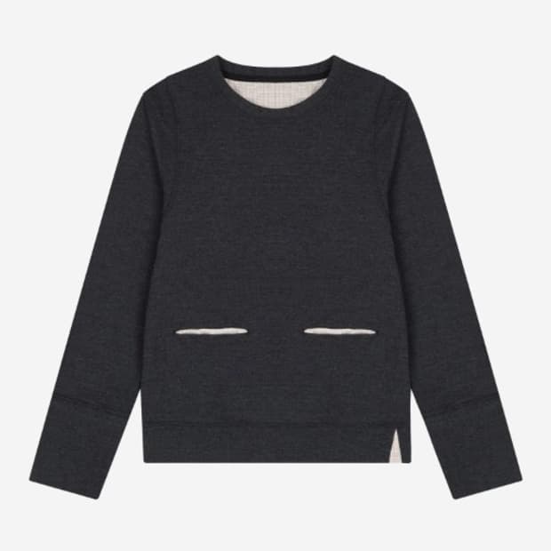 사파리스팟 1/2 이너 포인트 더블 포켓 크루 차콜