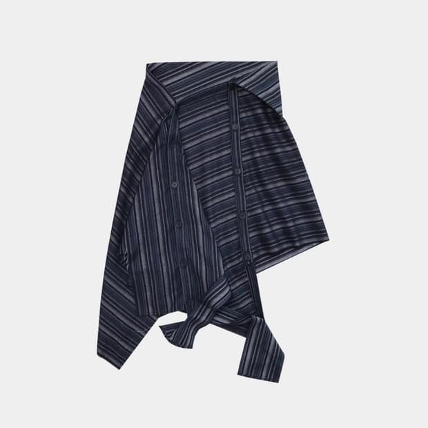 공테이프 스트라이프 스커트