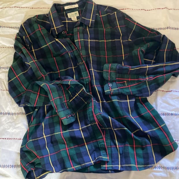 LL bean 크리스마스 남방 셔츠