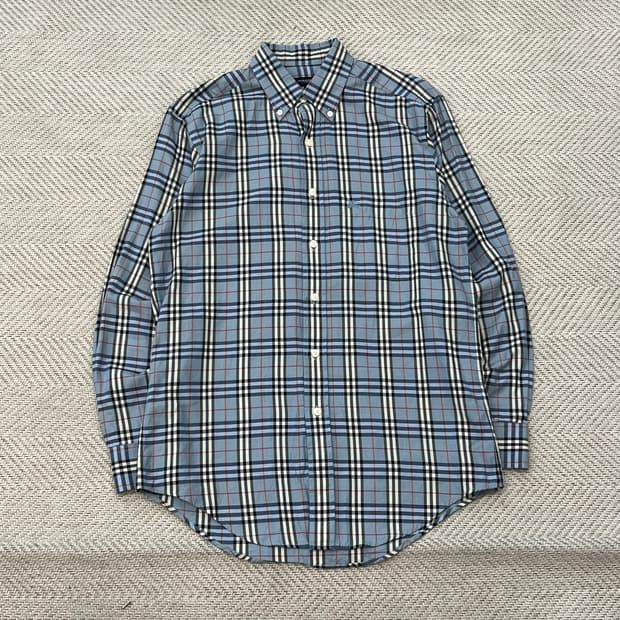 버버리 기마로고 노바 체크셔츠 r3996